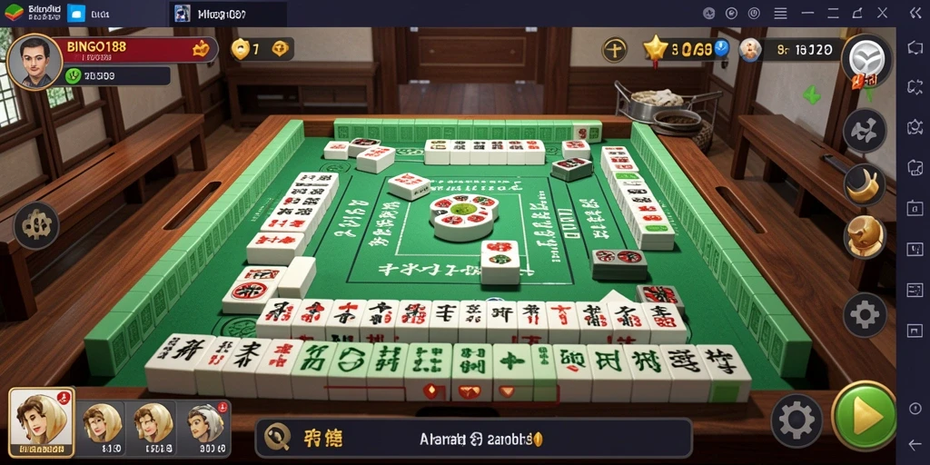 Tampilan permainan Mahjong yang seru dan interaktif di BINGO188.
