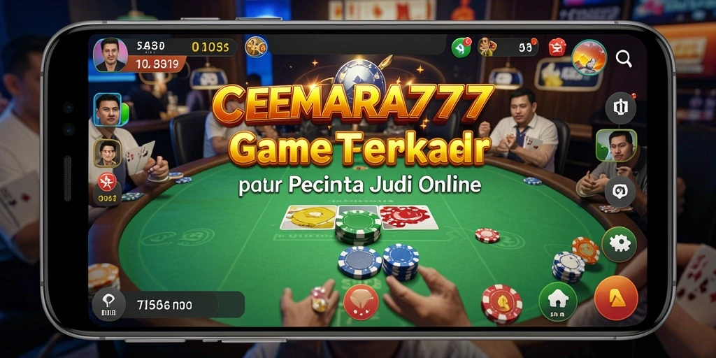 Tampilan gameplay seru di CEMARA777 saat bermain Poker.