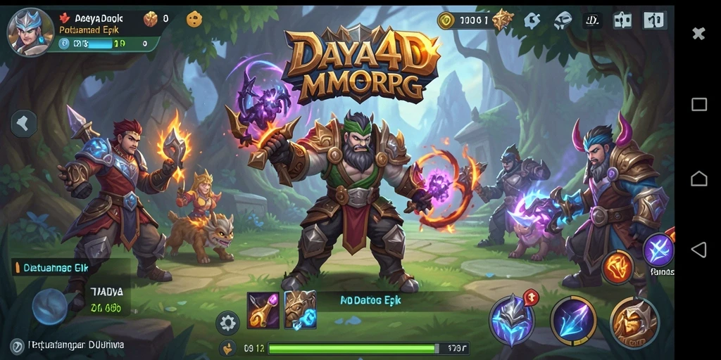 Tampilan gameplay menarik dari DAYA4D dalam petualangan MMORPG.