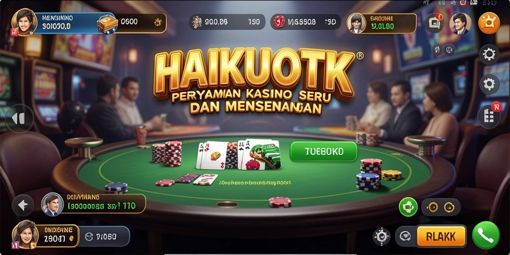 Screenshot gameplay HAIKUOTK menampilkan pengalaman Kasino yang seru.