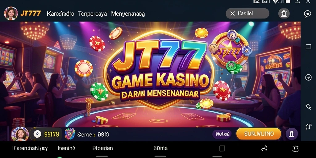 Tampilan screenshot JT777 yang menampilkan gameplay Kasino yang seru.
