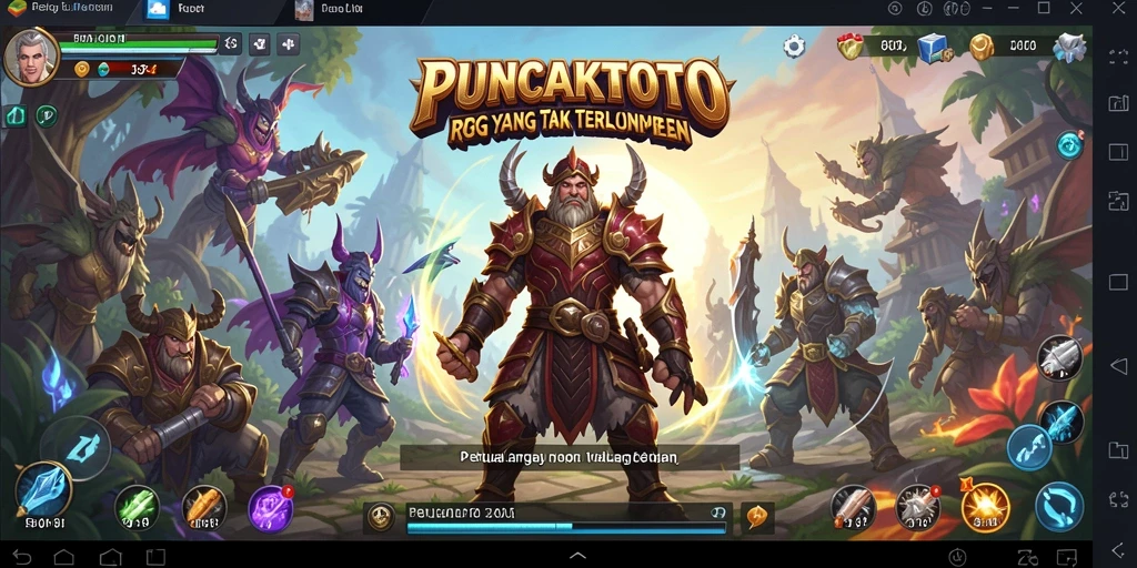 Tangkapan layar gameplay PUNCAKTOTO yang menampilkan aksi pertempuran seru.