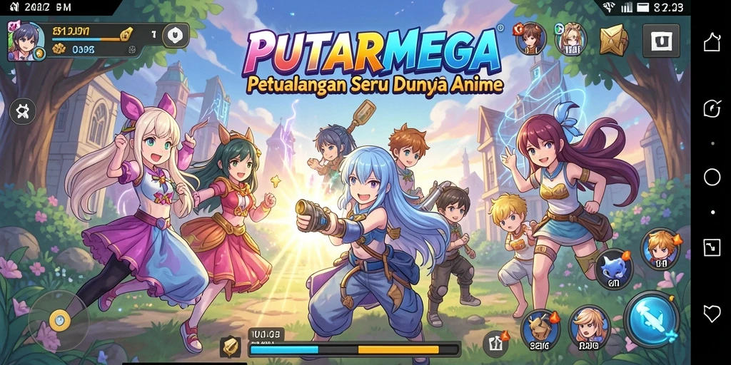 Screenshot gameplay PUTARMEGA yang menampilkan aksi seru.