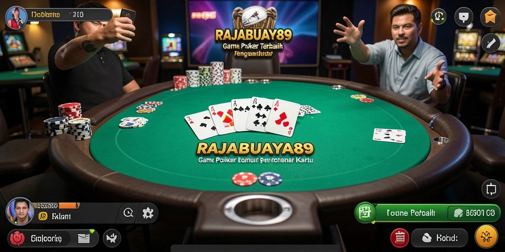 Tampilan permainan Poker dalam RAJABUAYA89 dengan gameplay yang menarik.