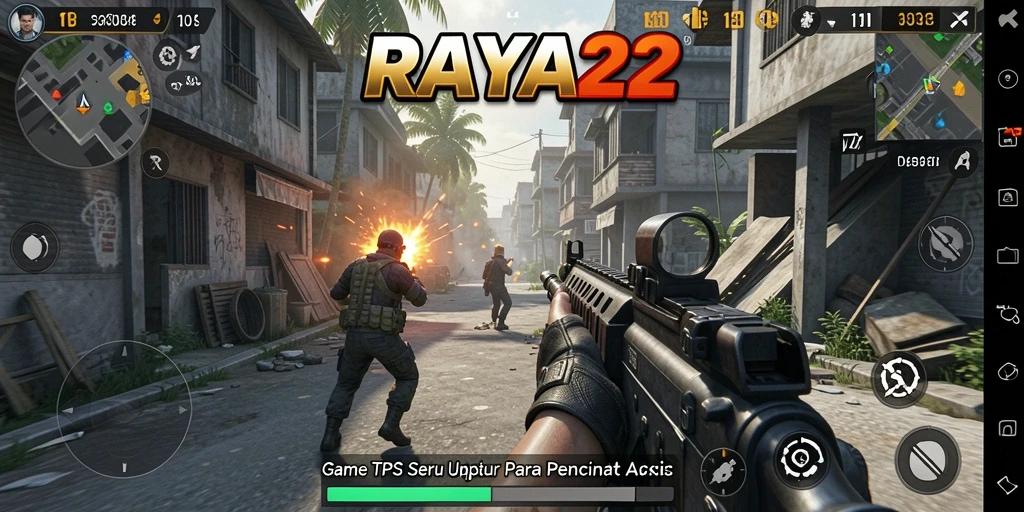 Tampilan gameplay RAYA22 yang menegangkan dan seru.
