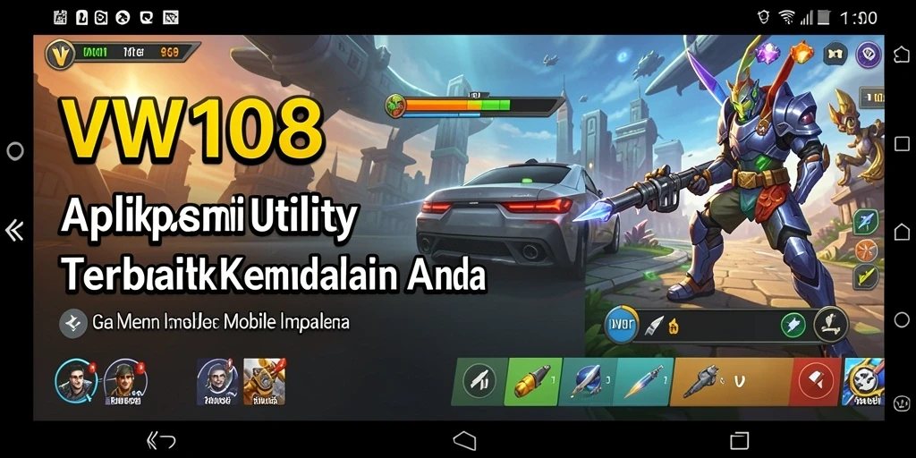 Tampilan antarmuka VW108 yang intuitif dan mudah digunakan.